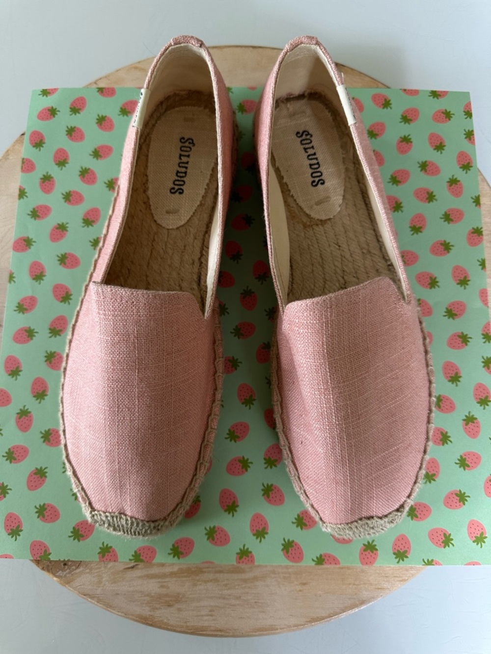 Soludos Rose Pink Espadrilles size 9 NEW